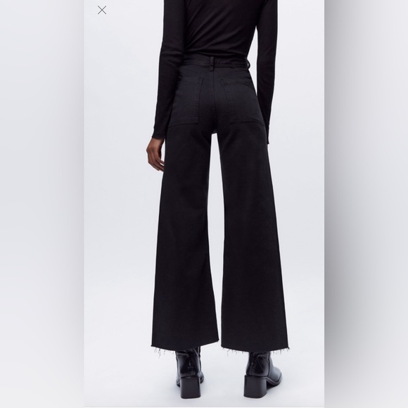 Zara HIGH-WAISTED ZW SAILOR STRAIGHT JEANS - Picture 2 of 4